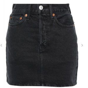 Re/Done Denim Skirt - NWT - Black - Size 26